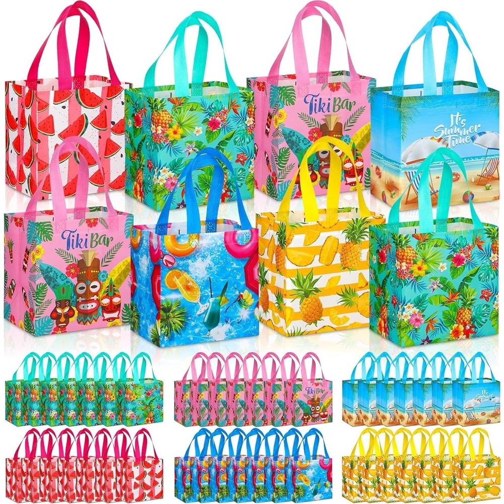 Hillban One Piece Random Design 8 x 8 x 6 Inch Summer Fruits Party Favor Bags